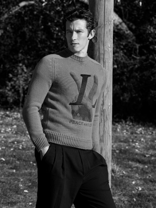 Callum Turner photographed by Justin Campbell for Flaunt Magazine (2018)