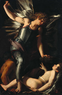 sulphuriclike:Giovanni Baglione Amor sacro e amor profano, 1602 1603 Staatliche Museen zu Berlin, Gemäldegalerie