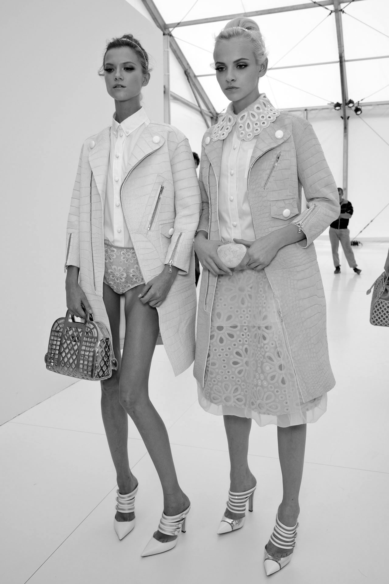 senyahearts:  Kasia Struss &amp; Ginta Lapina - Backstage at Louis Vuitton,