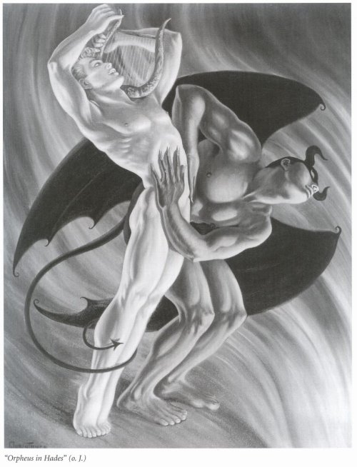 Orpheus in Hades by George Quaintance from The Art of George Quaintance.