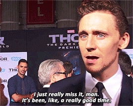 cmarvels:  # never forget when tom hiddleston cried at the thor 2 premiere# psa: