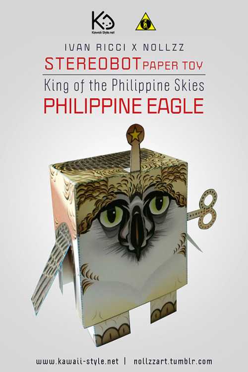 Stereobot Paper Toy: Ivan Ricci X Nollzz. King of the Philippine Skies. The Philippine Eagle considered the largest of the extant eagles in the world in terms of length, being larger in terms of weight and bulk. Among the rarest and most powerful...
