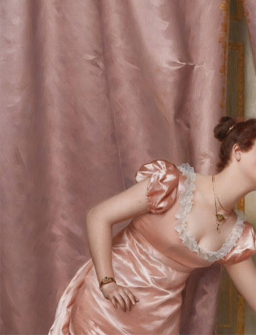 sollertias:Eavesdropping by Vittorio Reggianini, c. 19th century (detail)