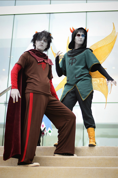 cowbuttcrunchies: Homestuck God TiersOtakon 2014 ♋ Karkat Vantas | Hhhhammy♊ Sollux Captor |