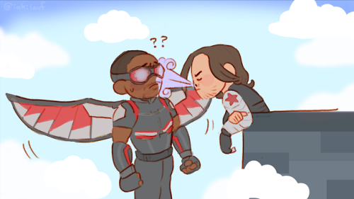 iokilauf:Bucky’s award-winning plan. (Insp. by when Seb said he would fog Anthony’s falcon goggles.)