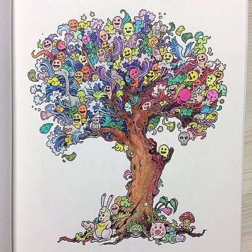  Coloring Book For Adults Titled ‘Doodle Invasion’By:  Kerby RosanesYou can buy this incredible bo