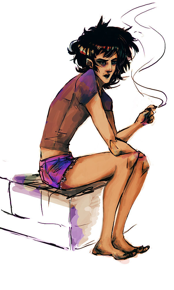 youdidnotseeme:  More attempts at trying to draw bodies. Why does it never get any