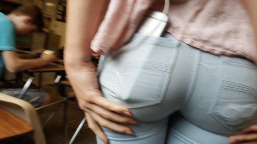 school-voyeur: I absolutely love this ass