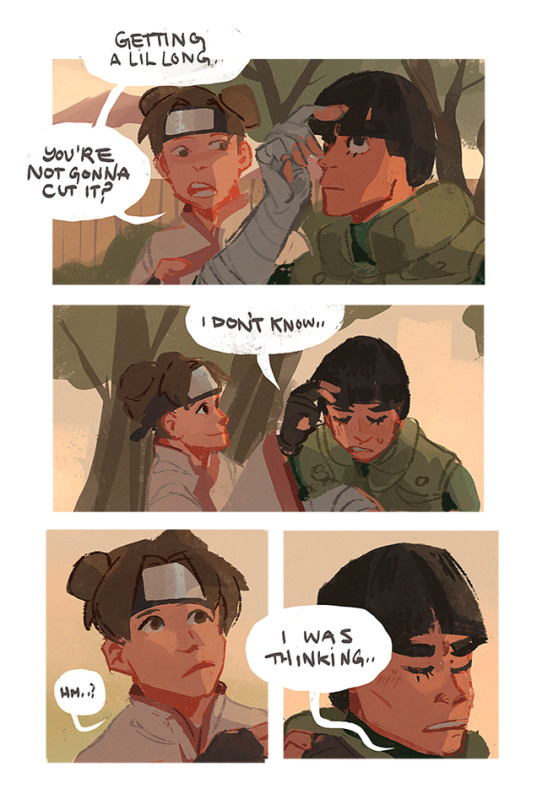 Heres My Headcanon That Lee Grows His Hair Out Again After The War B.ecause .. (neji)
