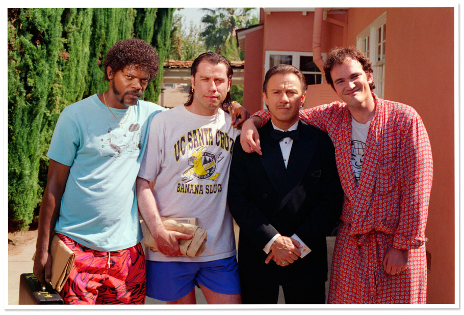 lesbeehive:  Les Beehive – Quentin Tarantino with the cast of Pulp Fiction (1994)