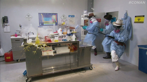 jasoncanty01:  teamcoco:  Texas Doctors Respond To Ebola  Ugh guys… uhh.. 