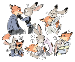 wildehopps-rasps: theunaccomplishedwriter:   juantriforce042:  im-area:  nickjudy doodles  The cuttest couple :3   Now and always the cutest couple    Agreed! TwT  &lt;333
