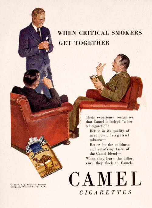 Camel Cigarettes, 1930