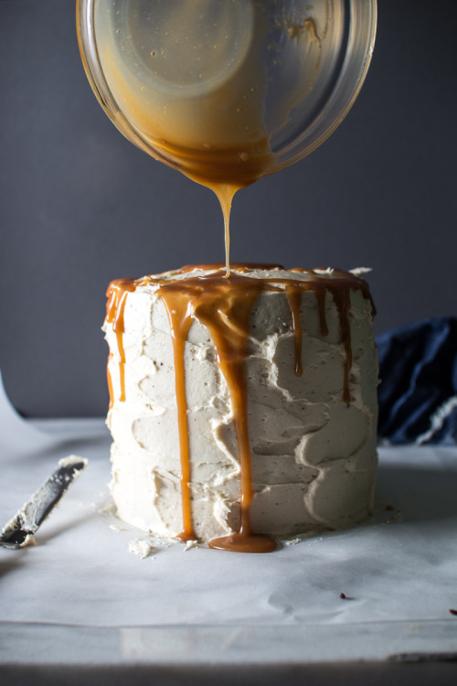 foodffs:  TRIPLE LAYER CHOCOLATE CAKE WITH SALTED BUTTERCREAM FROSTING Really nice recipes. Every hour.    