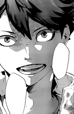 masopokonlife:Haikyuu!! chapter 148This my new favorite Oikawa panel. Intense Oikawa is the best Oikawa