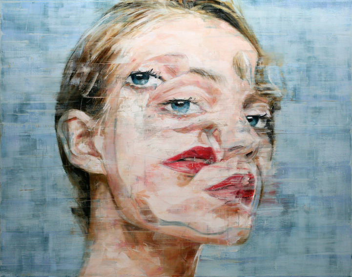 mymodernmet:  Artist Harding Meyer paints large-scale, expressive portraits that