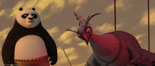 red-dandellion: Gijinkas Po and Lord Shen. Screen retrace of kung fu panda 2