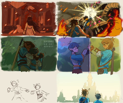 I've Been Playing Totk Nonstop So I Thought It Would Be Fun To Make A Little Sunkel Au For Botw... Featuring