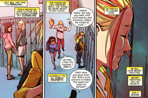 jlassijlali: Ms. Marvel #17 Why is it so hard to be kind? why does being nice feel so..Embarrasing? 