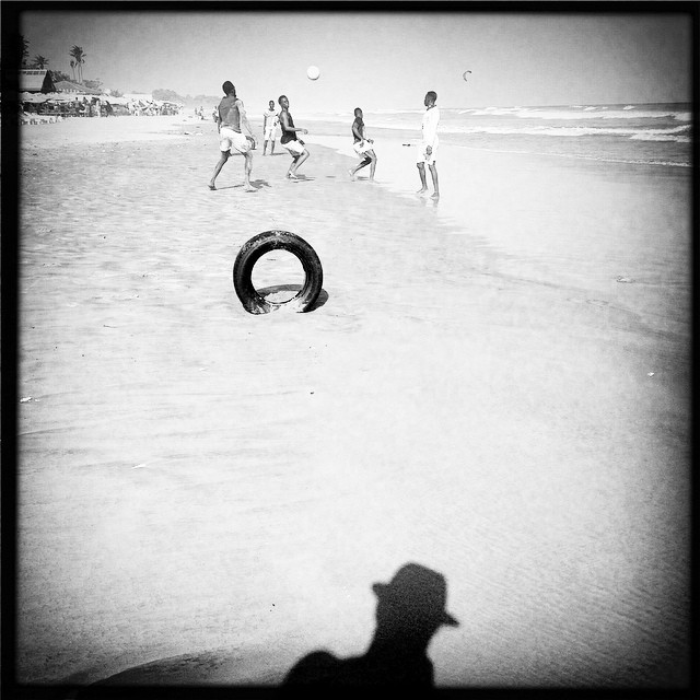 Photographer. Photo: Francis Kokoroko 2014 #beach #soccer #Hipstamatic #labadi #ghana #accraphoto