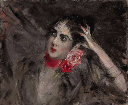 Giovanni Boldini, Princess Radziwill with Red Ribbon, 1904