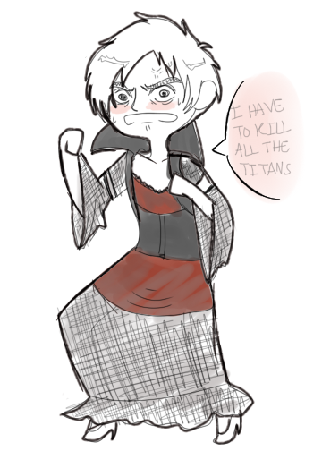 fennekinfellow:  &ldquo;levi is this really the survey corps uniform&rdquo;&ldquo;yes,