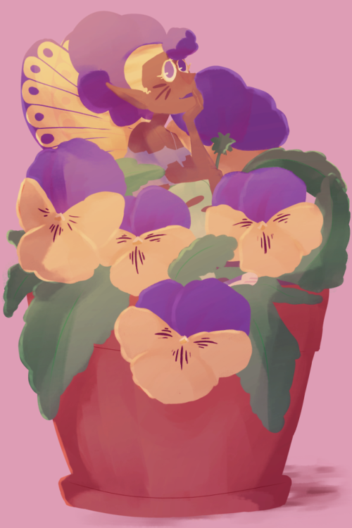 Febufairy day 5: Thoughtful Pansy