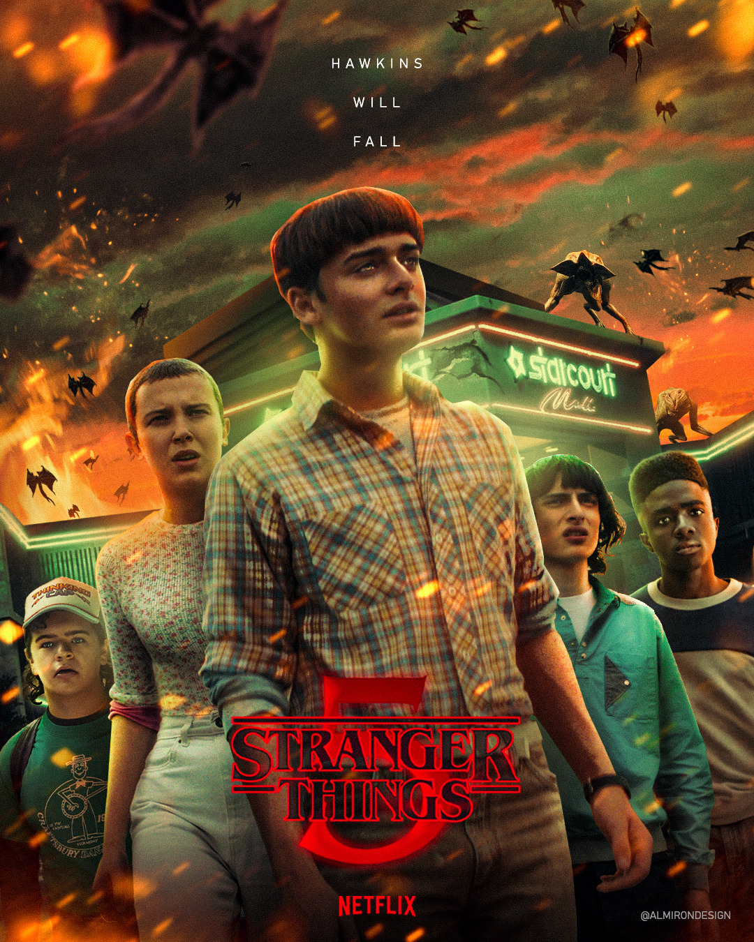 almirondesign — STRANGER THINGS 5 FANART POSTER