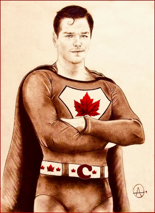 theoriginofcarrots: Super Mr Canada FraserA kind of old-fashioned superhero in skin-tight Spandex Ch