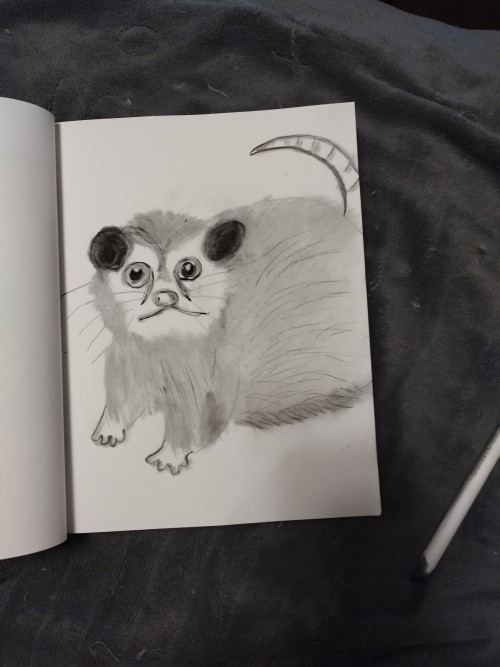 Practicing My Pencil Sketching And Shading, So I Made This Little Guy.