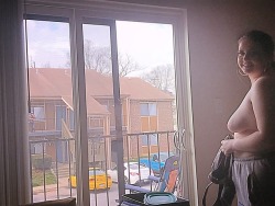 questionsandacts: Stand topless at your apartment patio door!  Thanks for the submission! 