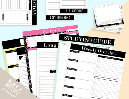 study-j: 30+ pages of printable planners for only $15!! Print as much as you want and use them for a