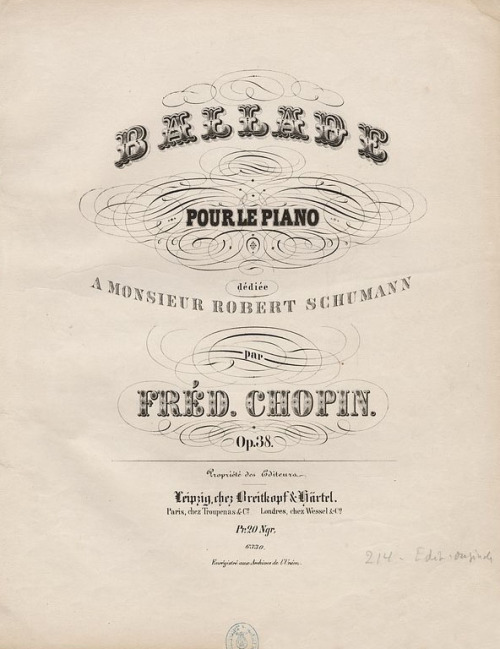 Frédéric Chopin, piano sheet music, 19th century. University of Chicago Library.Here you’ll find bea