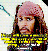 disneydailly:  Son… I’m Captain Jack Sparrow.  Savvy
