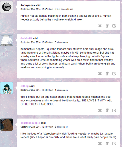   see look at all these super cute ideas and hcs everyone is very creative !!!
