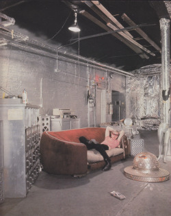 electripipedream:Andy Warhol at The Silver FactoryPhotograph by Jon Naar1965