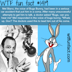 Wtf-Fun-Factss:  Mel Blanc, The Voice Of Bugs Bunny Car Accident-  People’sfacts