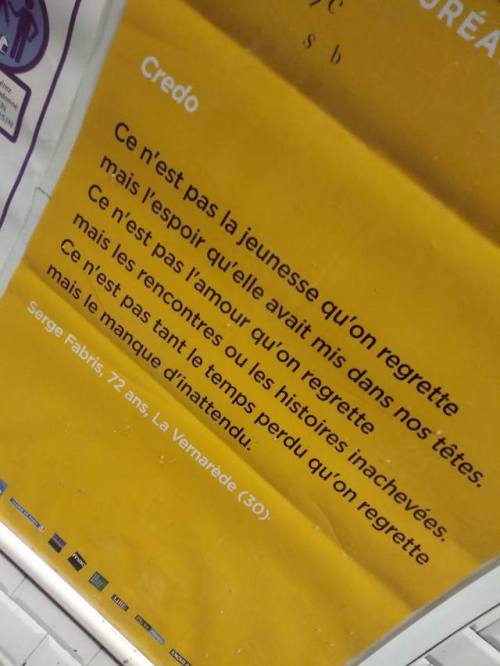 lesmotsmamuse: « Ce n'est pas la jeunesse qu'on regrettemais l’espoir qu'elle avait mis 