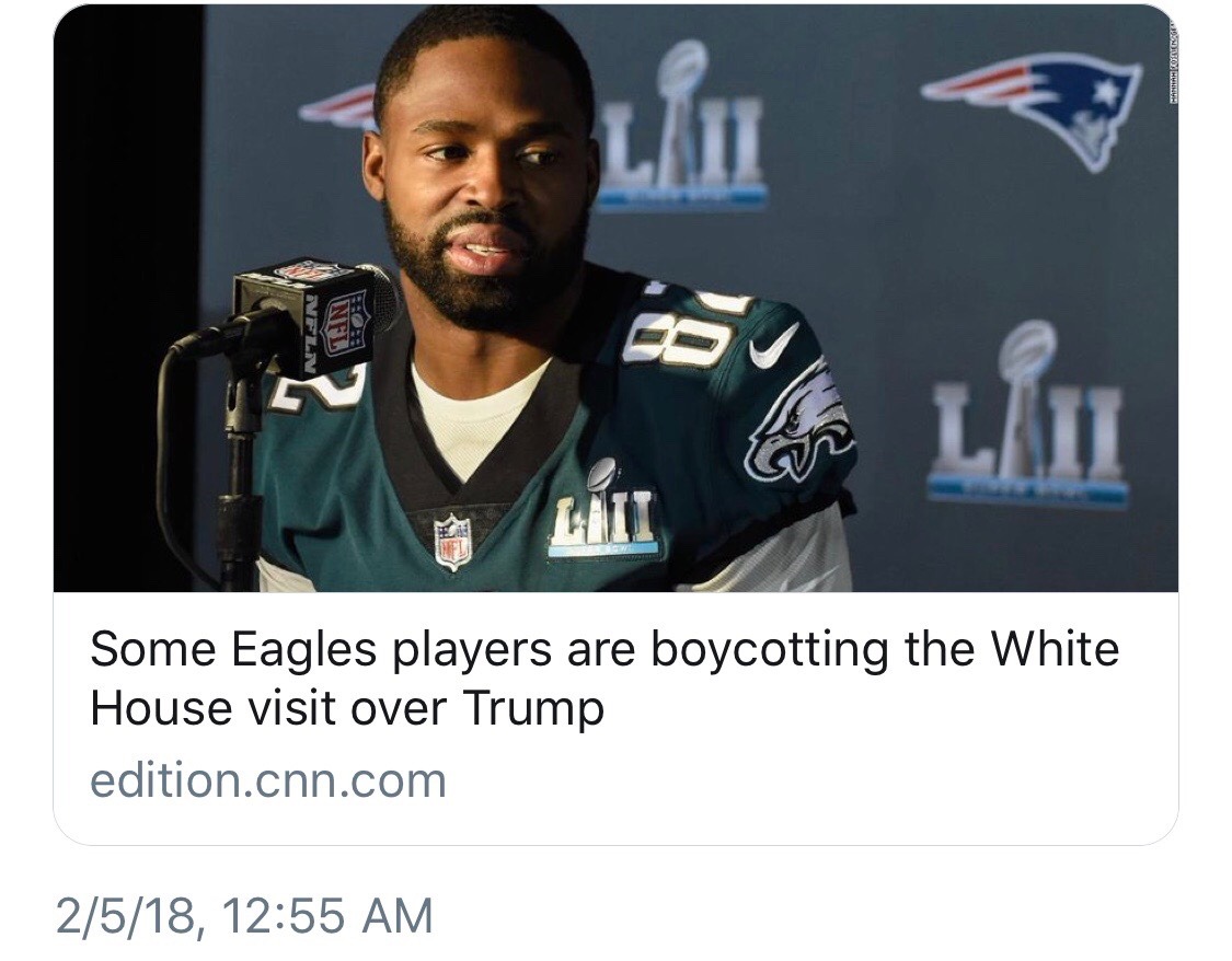 odinsblog: Eagles don’t like Trump, remember? 