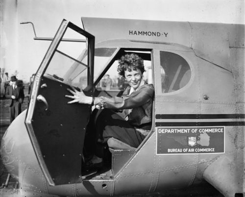 Amelia Earhart after becoming the first women to make solo transatlantic flight in 1932Born July 24,