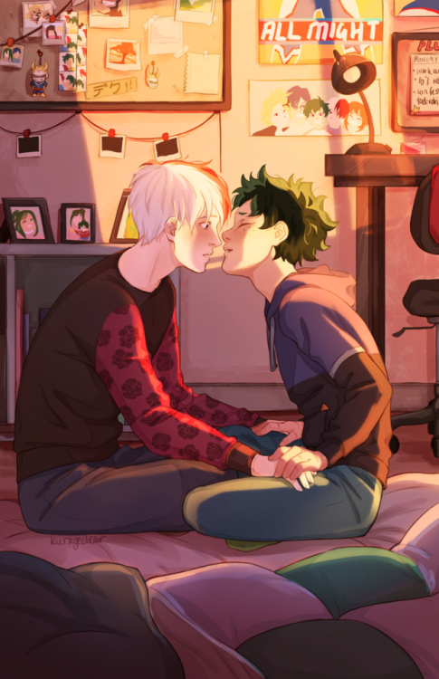 hachidraws:  Deku, once again rendering Todoroki awestruck  (they’re 2nd years and Deku updated his wall to balance out his motivations) 
