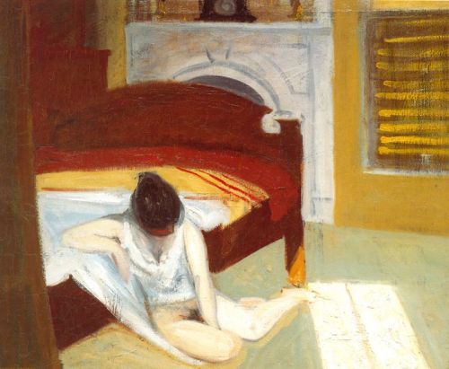 dappledwithshadow:   Summer Interior, Edward Hopper 1909 