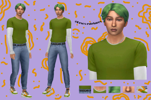 besosestelares:Sweet Outfit -Boy Ts4Hair     Shirt                  @mysteriousdaneNecklacece       