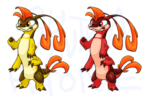 synthaphone:today’s Neopet twitter prompt was like, my dream (design your own Neopet species),