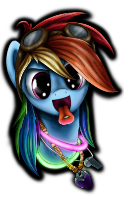 theponyartcollection:  Rd Rave by ~High-Roller2108  Looks like me from last night X3