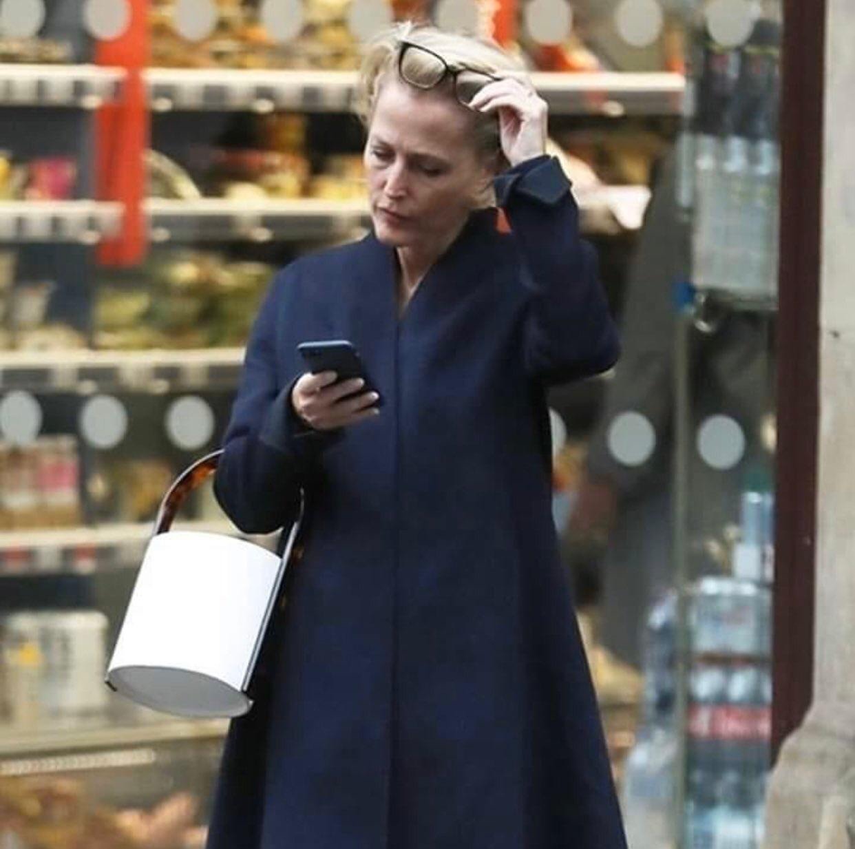 Gillian Anderson out in London