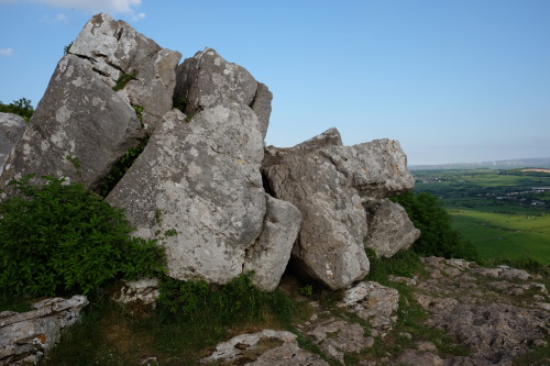 Remains of an Iron Age Hill Fort (and possible stronghold of the Brigantes Tribe) at Warton Crag, La