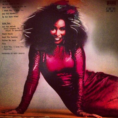 flyyoungintellectual: The back of @chakakhan’s LP #100DaysOfChaka Chaka!!!!