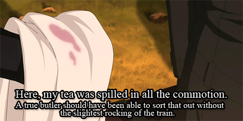 seymourguado:  One of the greatest things about Claude is that… ever since Sebastian complained about that one speck of sauce that he fucked up and left on the edge of the plate, he’s constantly tried to get back at Sebastian for it. Look at him.