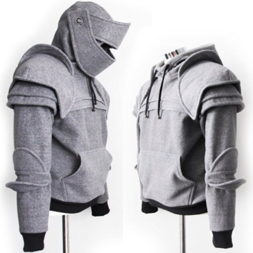 nkfr: squirrelytonks: anescapedfish: tessaviolet: 9gag: Duncan Armored Knight Hoodie i’ve neve